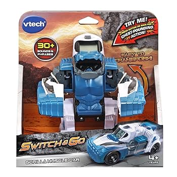 ゴリラGO！ VTech® Switch & Go® Gorilla Muscle Car Action Figure Vehicle